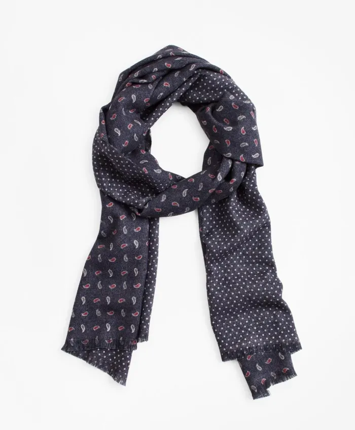 Brooks Brothers Hats Gloves and Scarves DoubleFace Wool Scarf Navy 8211 Men