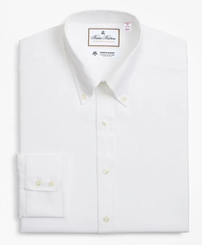 Brooks Brothers Luxury Shirts Luxury Collection Madison ClassicFit Dress Shirt ButtonDown Collar Textured White 8211 Men Brooks Brothers Luxury Shirts Luxury Collection Madison ClassicFit Dress Shirt ButtonDown Collar Textured White 8211 Men