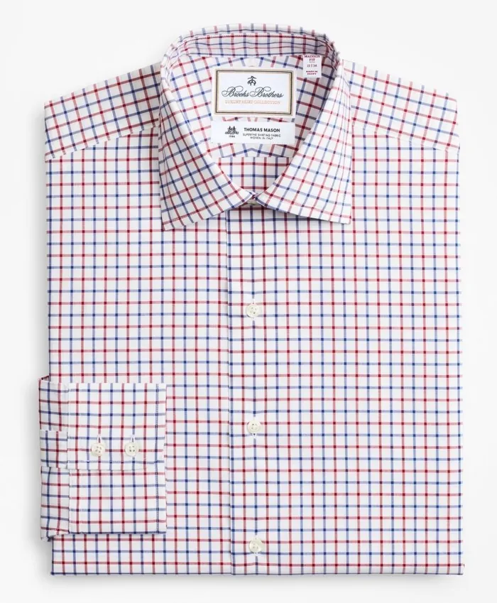 Brooks Brothers Luxury Shirts Luxury Collection Madison ClassicFit Dress Shirt Franklin Spread Collar Bold Windowpane White 8211 Men Brooks Brothers Luxury Shirts Luxury Collection Madison ClassicFit Dress Shirt Franklin Spread Collar Bold Windowpane White 8211 Men
