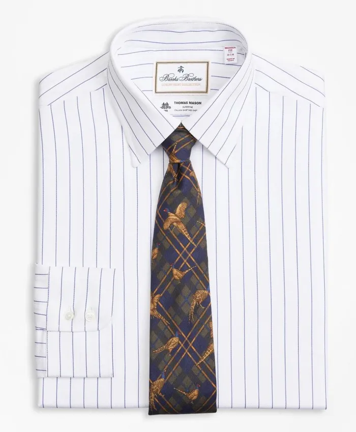 Brooks Brothers Luxury Shirts Luxury Collection Madison ClassicFit Dress Shirt Franklin Spread Collar Pinstripe White 8211 Men Brooks Brothers Luxury Shirts Luxury Collection Madison ClassicFit Dress Shirt Franklin Spread Collar Pinstripe White 8211 Men