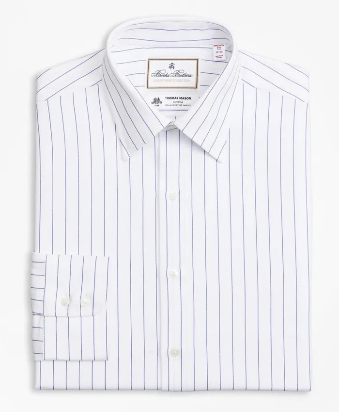 Brooks Brothers Luxury Shirts Luxury Collection Madison ClassicFit Dress Shirt Franklin Spread Collar Pinstripe White 8211 Men Brooks Brothers Luxury Shirts Luxury Collection Madison ClassicFit Dress Shirt Franklin Spread Collar Pinstripe White 8211 Men