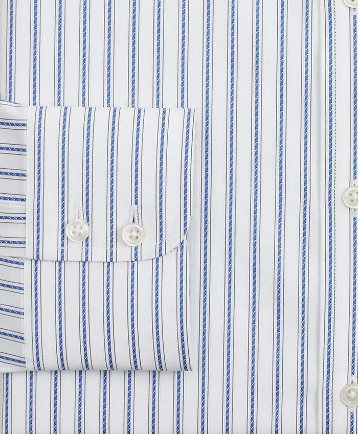 Brooks Brothers Luxury Shirts Luxury Collection Milano SlimFit Dress Shirt ButtonDown Collar Stripe Blue 8211 Men Brooks Brothers Luxury Shirts Luxury Collection Milano SlimFit Dress Shirt ButtonDown Collar Stripe Blue 8211 Men