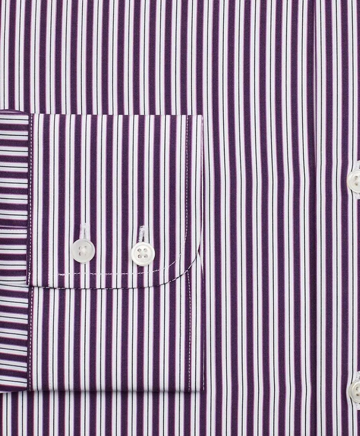 Brooks Brothers Luxury Shirts Luxury Collection Milano SlimFit Dress Shirt Franklin Spread Collar DoubleStripe Purple 8211 Men Brooks Brothers Luxury Shirts Luxury Collection Milano SlimFit Dress Shirt Franklin Spread Collar DoubleStripe Purple 8211 Men