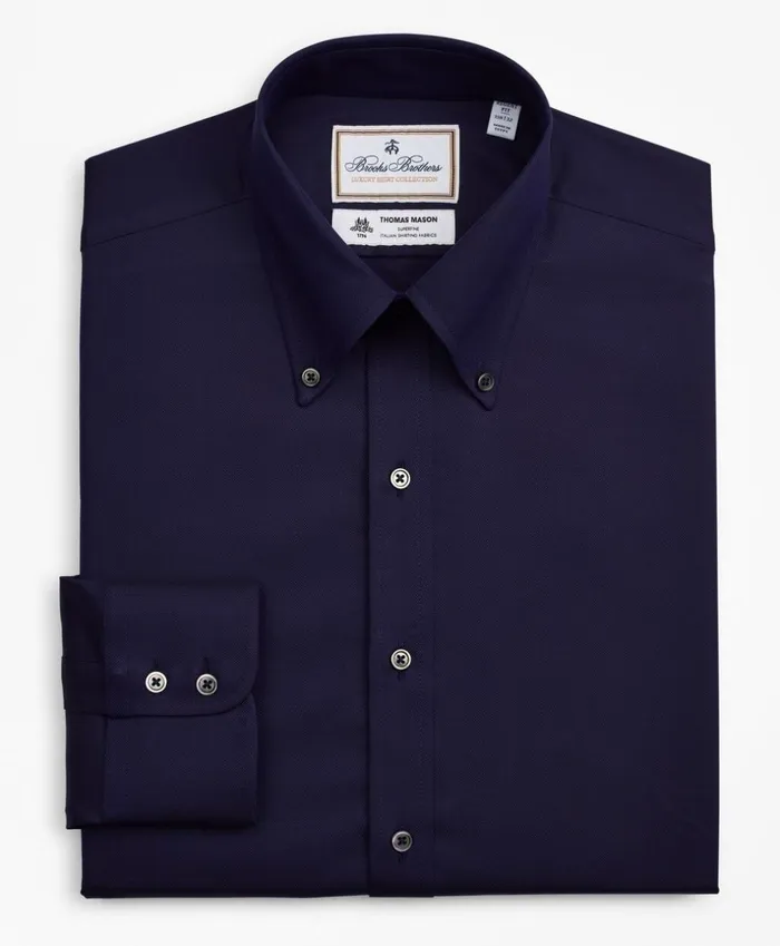 Brooks Brothers Luxury Shirts Luxury Collection Regent Fitted Dress Shirt ButtonDown Collar Navy 8211 Men Brooks Brothers Luxury Shirts Luxury Collection Regent Fitted Dress Shirt ButtonDown Collar Navy 8211 Men