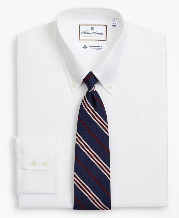 Brooks Brothers Luxury Shirts Luxury Collection Regent Fitted Dress Shirt ButtonDown Collar Textured White 8211 Men Brooks Brothers Luxury Shirts Luxury Collection Regent Fitted Dress Shirt ButtonDown Collar Textured White 8211 Men