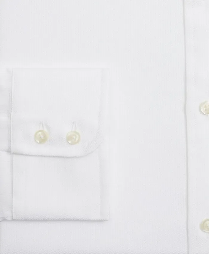 Brooks Brothers Luxury Shirts Luxury Collection Regent Fitted Dress Shirt ButtonDown Collar Textured White 8211 Men Brooks Brothers Luxury Shirts Luxury Collection Regent Fitted Dress Shirt ButtonDown Collar Textured White 8211 Men