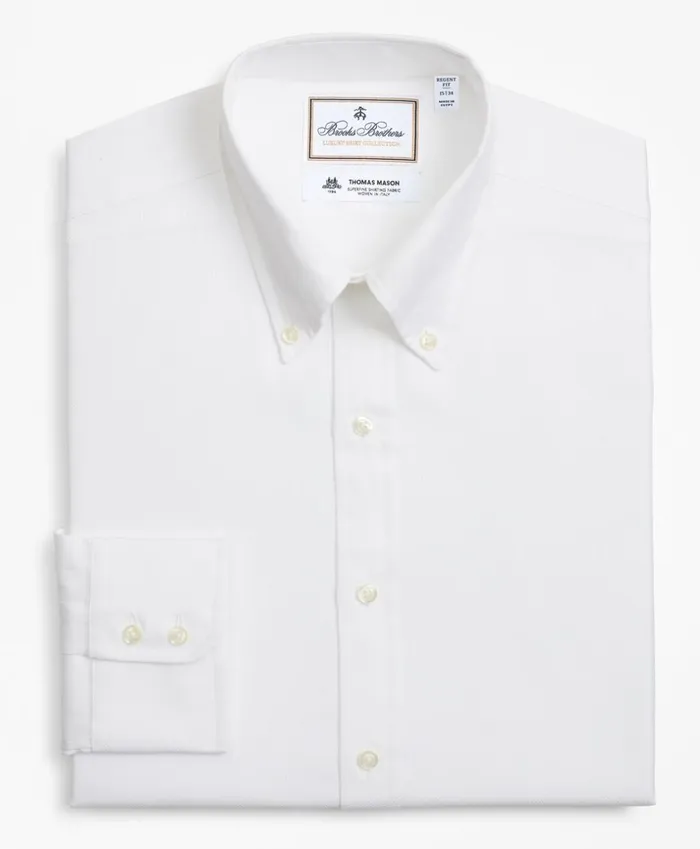 Brooks Brothers Luxury Shirts Luxury Collection Regent Fitted Dress Shirt ButtonDown Collar Textured White 8211 Men Brooks Brothers Luxury Shirts Luxury Collection Regent Fitted Dress Shirt ButtonDown Collar Textured White 8211 Men