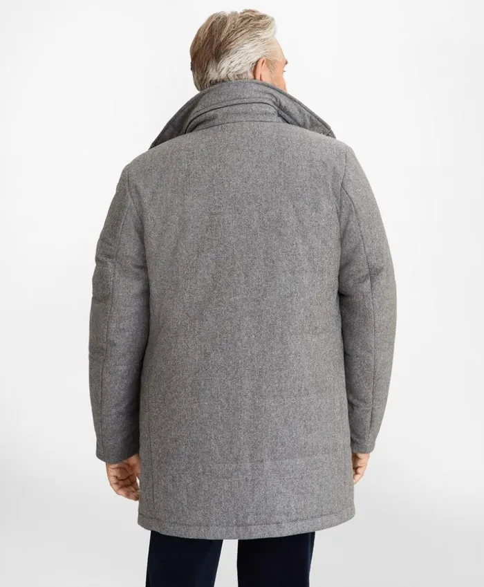 Brooks Brothers Outerwear Flannel Puffer Coat Light Grey 8211 Men Brooks Brothers Outerwear Flannel Puffer Coat Light Grey 8211 Men
