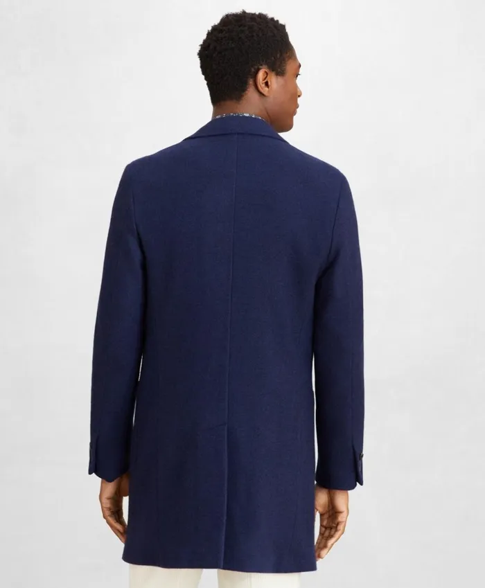 Brooks Brothers Outerwear Golden Fleece WoolCashmere Topcoat Navy 8211 Men Brooks Brothers Outerwear Golden Fleece WoolCashmere Topcoat Navy 8211 Men