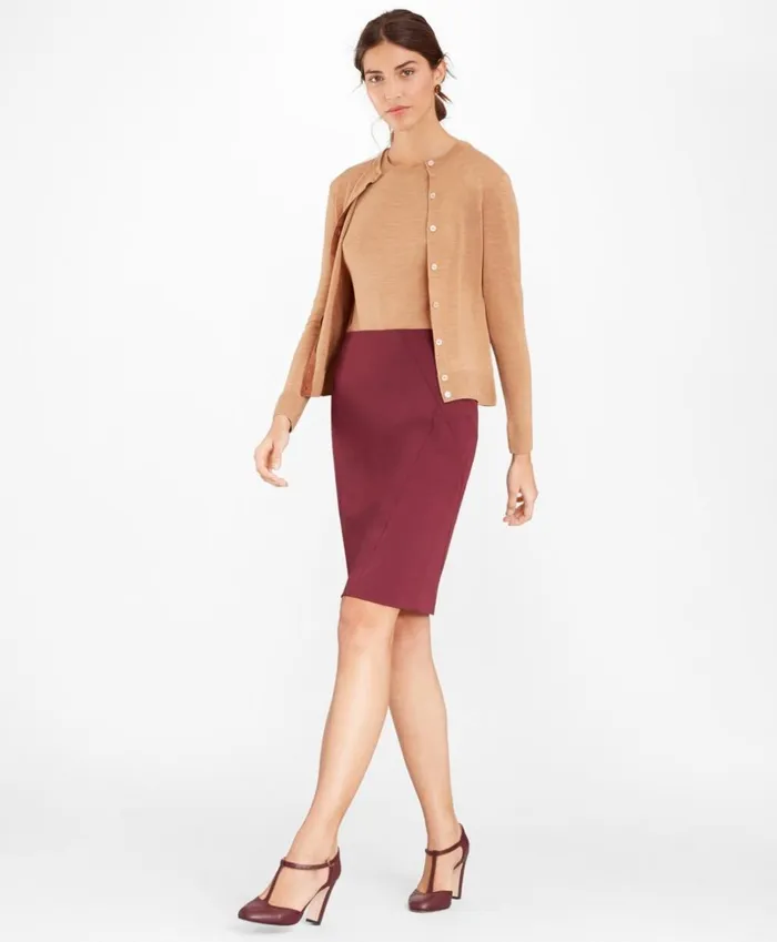 Brooks Brothers Pants Skirts and Shorts Stretch Wool Twill Pencil Skirt Burgundy 8211 Women Brooks Brothers Pants Skirts and Shorts Stretch Wool Twill Pencil Skirt Burgundy 8211 Women