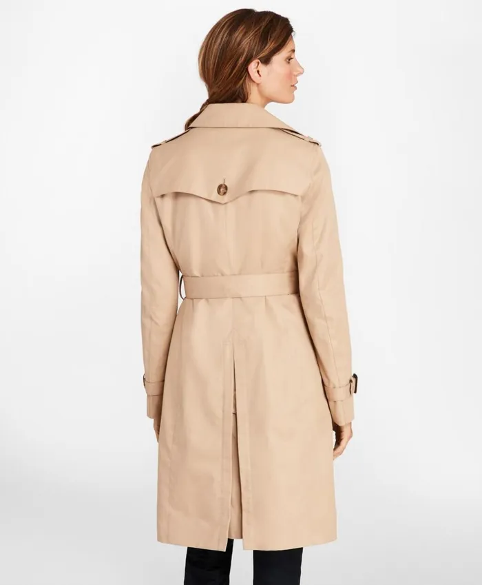 Brooks Brothers Petites Petite DoubleBreasted Trench Coat Khaki 8211 Women Brooks Brothers Petites Petite DoubleBreasted Trench Coat Khaki 8211 Women