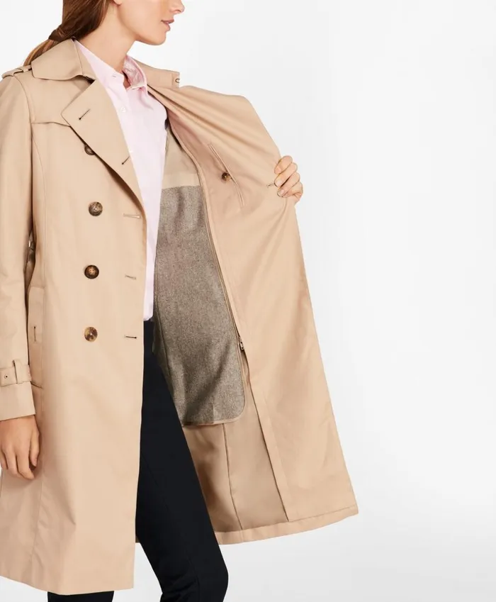 Brooks Brothers Petites Petite DoubleBreasted Trench Coat Khaki 8211 Women Brooks Brothers Petites Petite DoubleBreasted Trench Coat Khaki 8211 Women