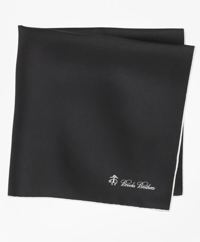 Brooks Brothers Pocket Squares and Handkerchiefs Silk Pocket Square Black 8211 Men Brooks Brothers Pocket Squares and Handkerchiefs Silk Pocket Square Black 8211 Men