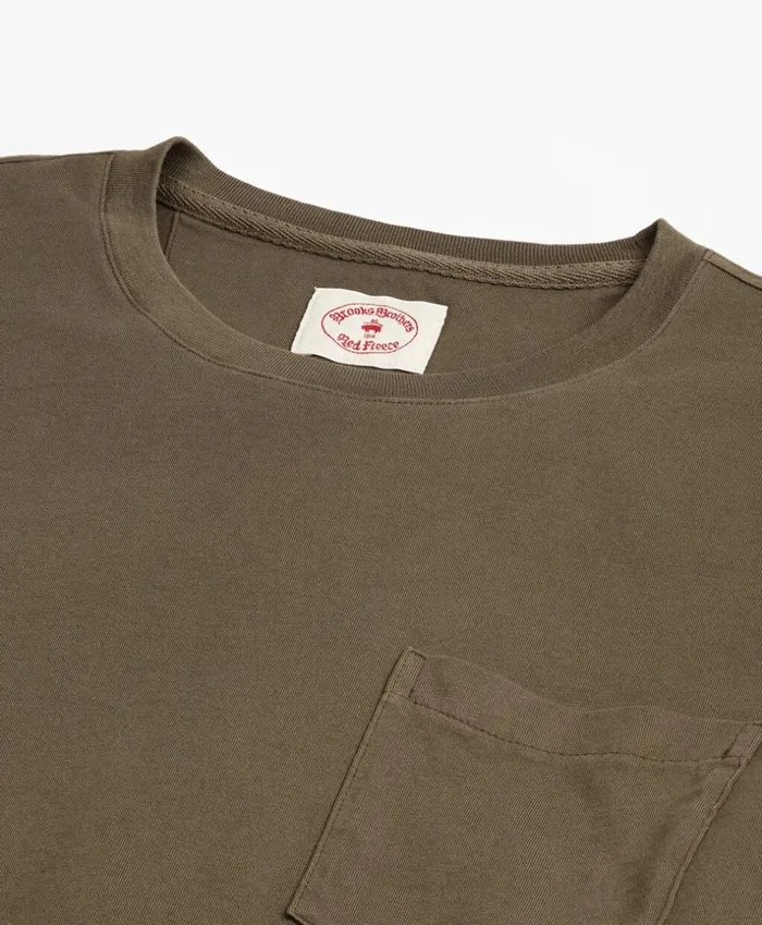 Brooks Brothers Polos and TShirts GarmentDyed TShirt Olive 8211 Men Brooks Brothers Polos and TShirts GarmentDyed TShirt Olive 8211 Men