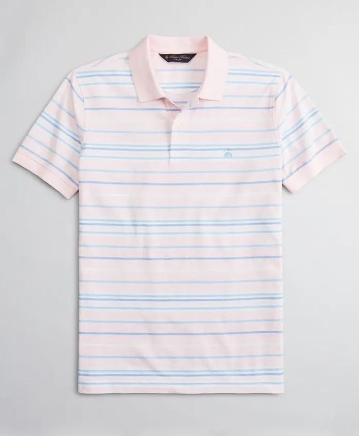 Brooks Brothers Polos and TShirts Slim Fit Cotton And Linen Slub Stripe Polo Shirt Pink 8211 Men Brooks Brothers Polos and TShirts Slim Fit Cotton And Linen Slub Stripe Polo Shirt Pink 8211 Men