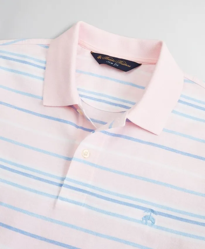Brooks Brothers Polos and TShirts Slim Fit Cotton And Linen Slub Stripe Polo Shirt Pink 8211 Men Brooks Brothers Polos and TShirts Slim Fit Cotton And Linen Slub Stripe Polo Shirt Pink 8211 Men
