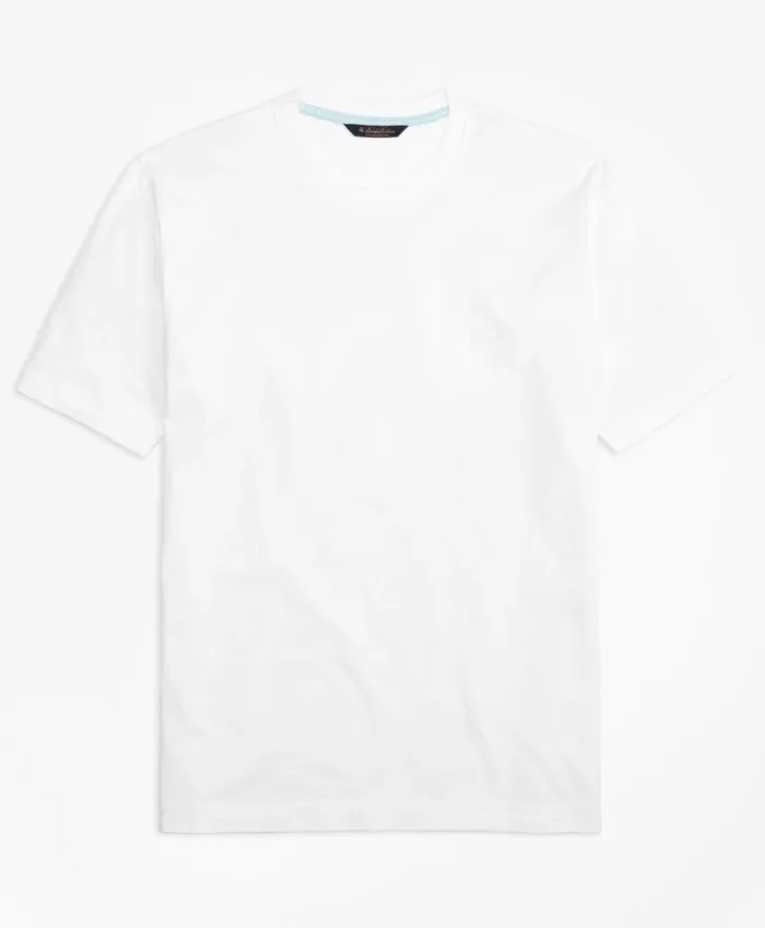 Brooks Brothers Polos and TShirts Supima Cotton TShirt White 8211 Men