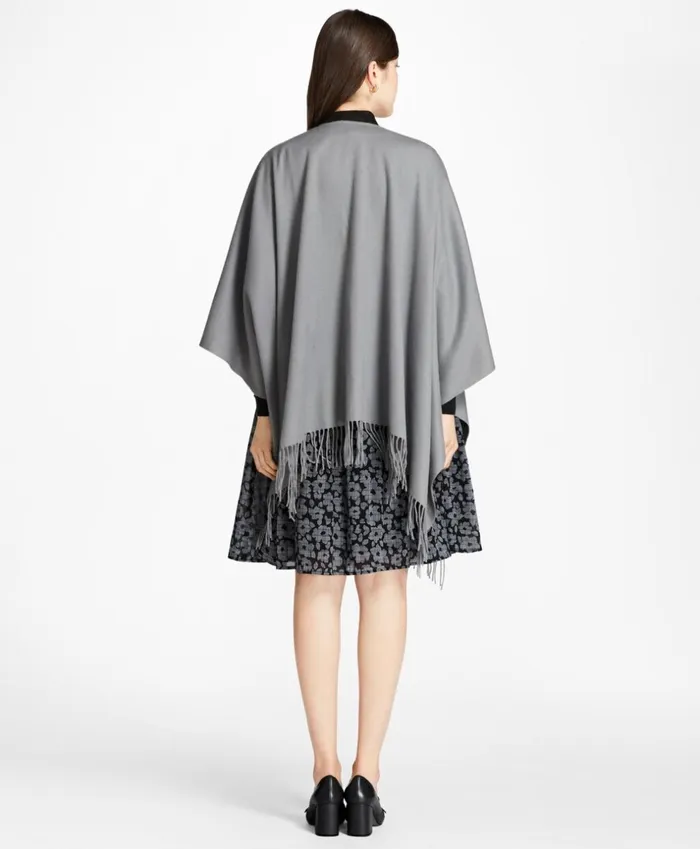 Brooks Brothers Scarves Hats and Gloves Cashmere Ruana Grey 8211 Women Brooks Brothers Scarves Hats and Gloves Cashmere Ruana Grey 8211 Women