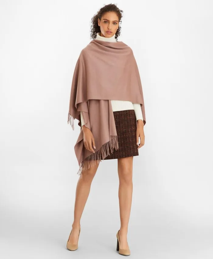 Brooks Brothers Scarves Hats and Gloves Cashmere Ruana Light Pink 8211 Women Brooks Brothers Scarves Hats and Gloves Cashmere Ruana Light Pink 8211 Women