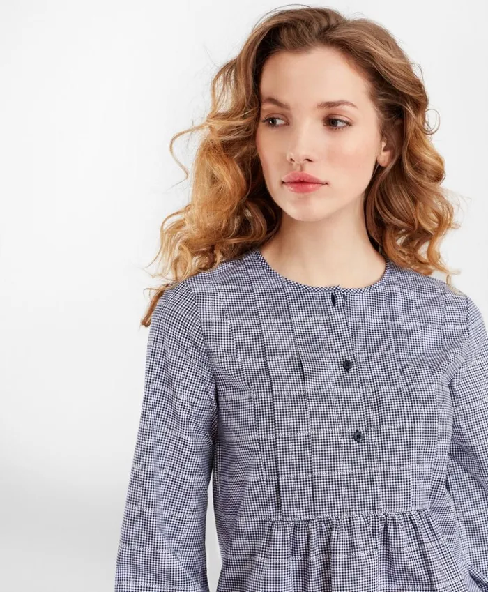 Brooks Brothers Shirts and Tops Checked Supima Cotton Tunic Navywhite 8211 Women Brooks Brothers Shirts and Tops Checked Supima Cotton Tunic Navywhite 8211 Women