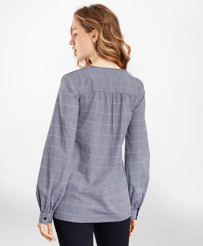 Brooks Brothers Shirts and Tops Checked Supima Cotton Tunic Navywhite 8211 Women Brooks Brothers Shirts and Tops Checked Supima Cotton Tunic Navywhite 8211 Women