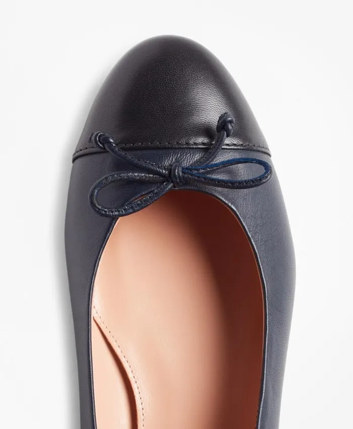 Brooks Brothers Shoes and Belts Colorblock Leather Flats Navyblack 8211 Women Brooks Brothers Shoes and Belts Colorblock Leather Flats Navyblack 8211 Women