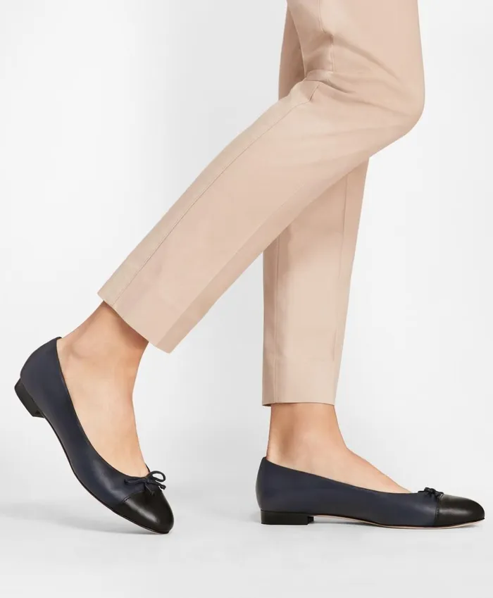 Brooks Brothers Shoes and Belts Colorblock Leather Flats Navyblack 8211 Women Brooks Brothers Shoes and Belts Colorblock Leather Flats Navyblack 8211 Women