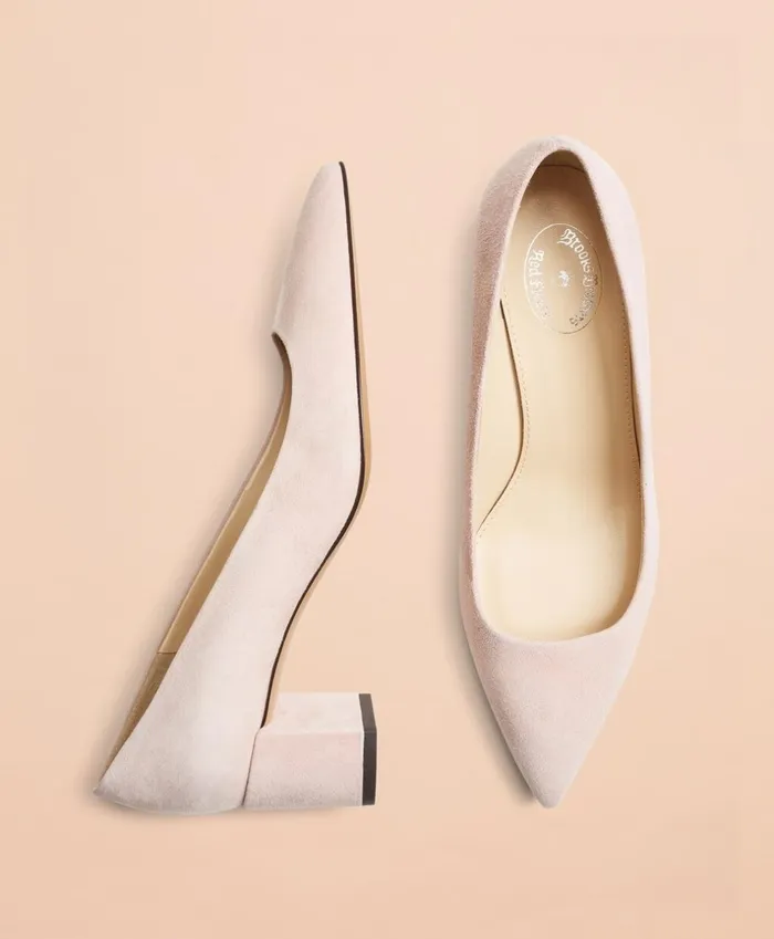 Brooks Brothers Shoes and Belts PointToe BlockHeel Pumps Pastel Pink 8211 Women Brooks Brothers Shoes and Belts PointToe BlockHeel Pumps Pastel Pink 8211 Women