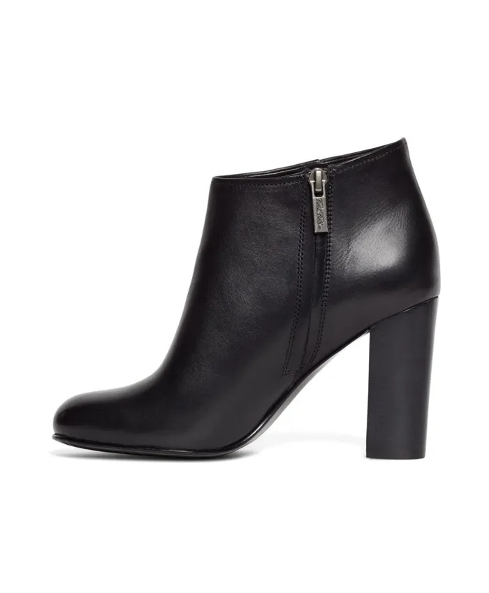 Brooks Brothers Shoes and Belts Short Leather Stacked Heel Booties Black 8211 Women Brooks Brothers Shoes and Belts Short Leather Stacked Heel Booties Black 8211 Women