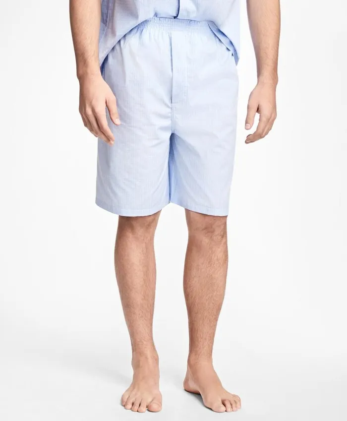 Brooks Brothers Sleepwear Glen Plaid Short Pajamas Light Blue 8211 Men Brooks Brothers Sleepwear Glen Plaid Short Pajamas Light Blue 8211 Men