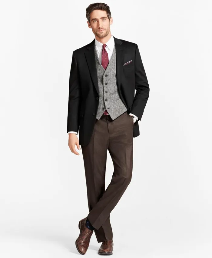 Brooks Brothers Sport Coats and Vests Madison Fit TwoButton Cashmere Sport Coat Black 8211 Men Brooks Brothers Sport Coats and Vests Madison Fit TwoButton Cashmere Sport Coat Black 8211 Men
