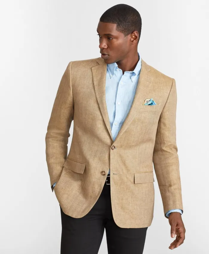 Brooks Brothers Sport Coats and Vests Regent Fit TwoButton Linen Sport Coat Khaki 8211 Men Brooks Brothers Sport Coats and Vests Regent Fit TwoButton Linen Sport Coat Khaki 8211 Men