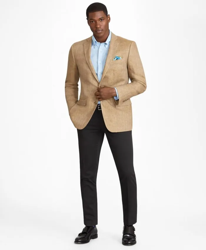 Brooks Brothers Sport Coats and Vests Regent Fit TwoButton Linen Sport Coat Khaki 8211 Men Brooks Brothers Sport Coats and Vests Regent Fit TwoButton Linen Sport Coat Khaki 8211 Men