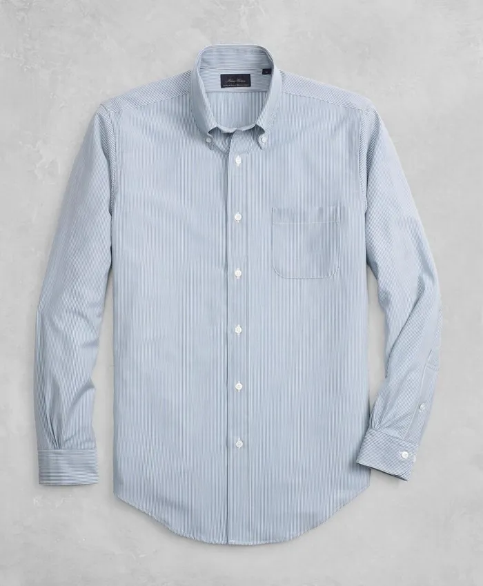 Brooks Brothers Sport Shirts Golden Fleece BrooksTech Regent Fit Striped Sport Shirt Light Blue 8211 Men Brooks Brothers Sport Shirts Golden Fleece BrooksTech Regent Fit Striped Sport Shirt Light Blue 8211 Men