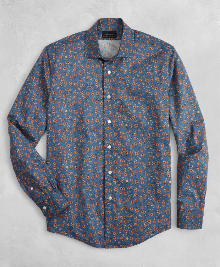 Brooks Brothers Sport Shirts Golden Fleece Regent Fit Blue Floral Sport Shirt Blue 8211 Men Brooks Brothers Sport Shirts Golden Fleece Regent Fit Blue Floral Sport Shirt Blue 8211 Men