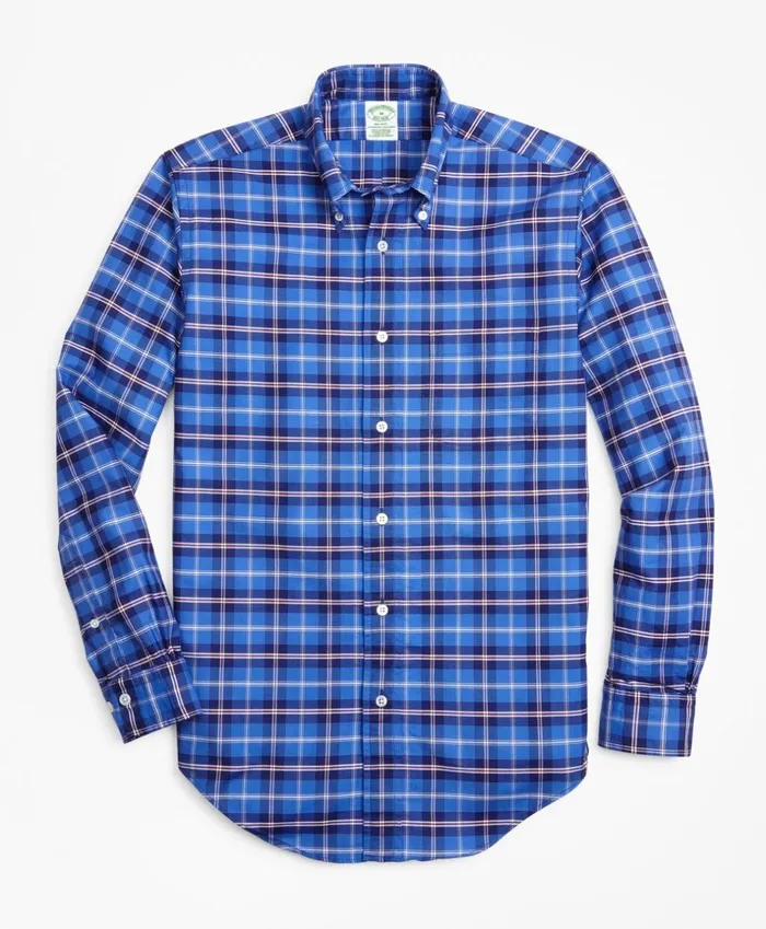 Brooks Brothers Sport Shirts Milano Fit Oxford Plaid Sport Shirt Blue 8211 Men Brooks Brothers Sport Shirts Milano Fit Oxford Plaid Sport Shirt Blue 8211 Men