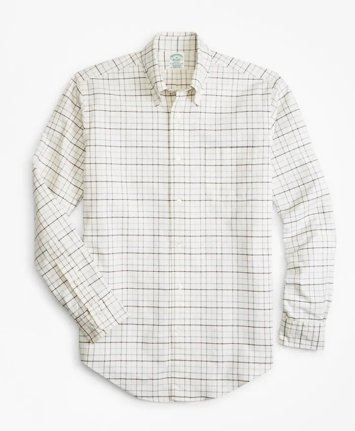 Brooks Brothers Sport Shirts Milano Fit Oxford Windowpane Sport Shirt White 8211 Men Brooks Brothers Sport Shirts Milano Fit Oxford Windowpane Sport Shirt White 8211 Men