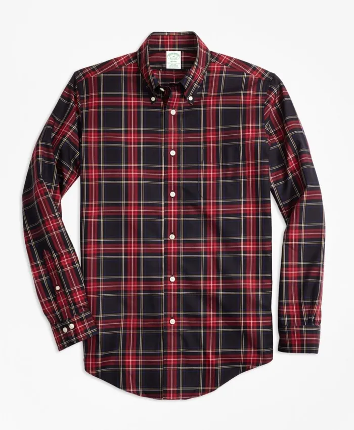 Brooks Brothers Sport Shirts NonIron Milano Fit Black Stewart Tartan Sport Shirt Blackred 8211 Men Brooks Brothers Sport Shirts NonIron Milano Fit Black Stewart Tartan Sport Shirt Blackred 8211 Men