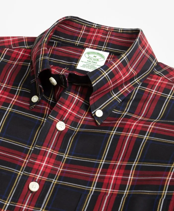 Brooks Brothers Sport Shirts NonIron Milano Fit Black Stewart Tartan Sport Shirt Blackred 8211 Men Brooks Brothers Sport Shirts NonIron Milano Fit Black Stewart Tartan Sport Shirt Blackred 8211 Men