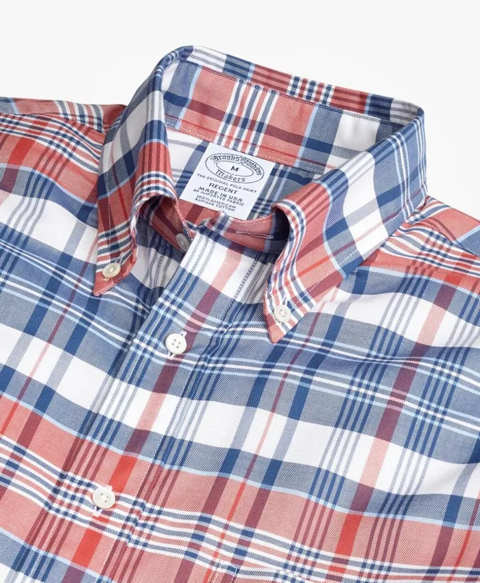 Brooks Brothers Sport Shirts Regent Fit Oxford Madras Plaid Sport Shirt Redblue 8211 Men Brooks Brothers Sport Shirts Regent Fit Oxford Madras Plaid Sport Shirt Redblue 8211 Men