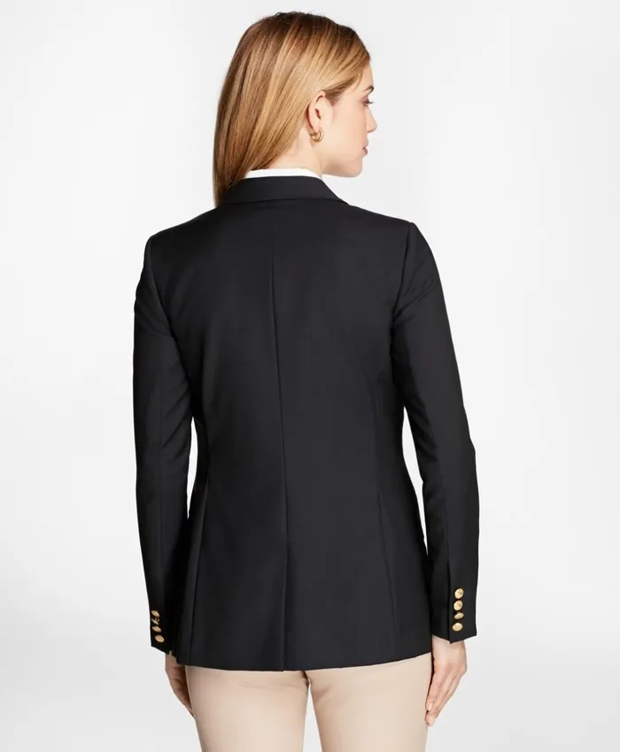Brooks Brothers Suit Separates Loro Piana TwoButton Wool Blazer Navy 8211 Women Brooks Brothers Suit Separates Loro Piana TwoButton Wool Blazer Navy 8211 Women