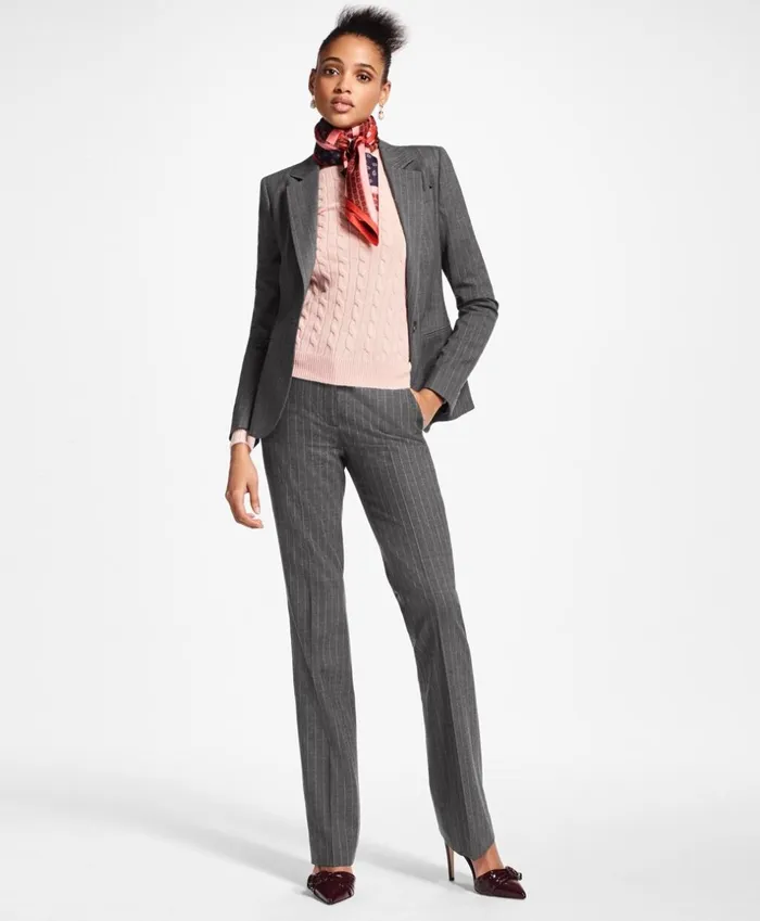 Brooks Brothers Suit Separates Pinstripe Stretch Wool Jacket Grey 8211 Women Brooks Brothers Suit Separates Pinstripe Stretch Wool Jacket Grey 8211 Women