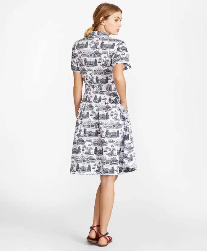 Brooks Brothers Suit Separates Toile Supima Cotton Sateen Shirt Dress Whitenavy 8211 Women Brooks Brothers Suit Separates Toile Supima Cotton Sateen Shirt Dress Whitenavy 8211 Women