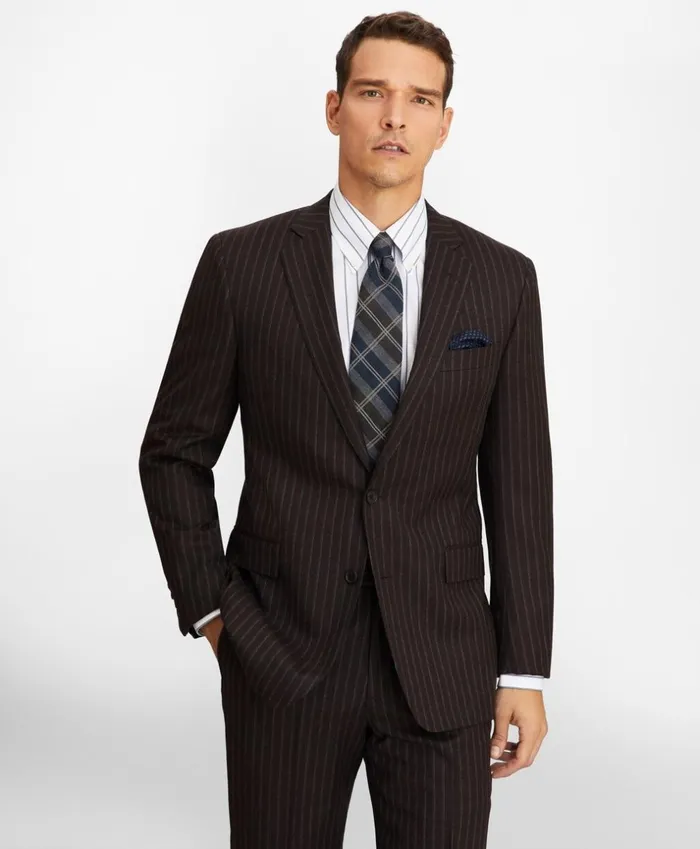Brooks Brothers Suits Regent Fit Stripe 1818 Suit Brown 8211 Men Brooks Brothers Suits Regent Fit Stripe 1818 Suit Brown 8211 Men