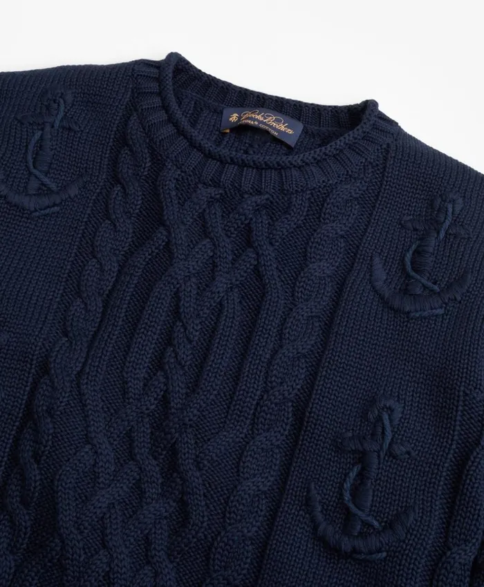 Brooks Brothers Sweaters Supima Cotton Anchor Cable Rollneck Sweater Navy 8211 Men Brooks Brothers Sweaters Supima Cotton Anchor Cable Rollneck Sweater Navy 8211 Men