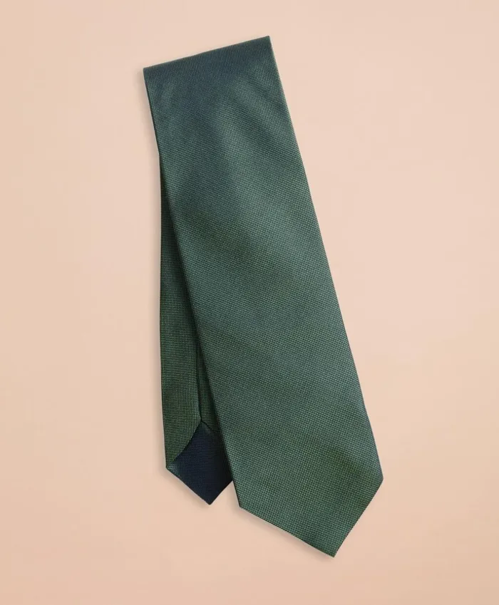 Brooks Brothers Ties Solid Jaspe Silk Tie Green 8211 Men