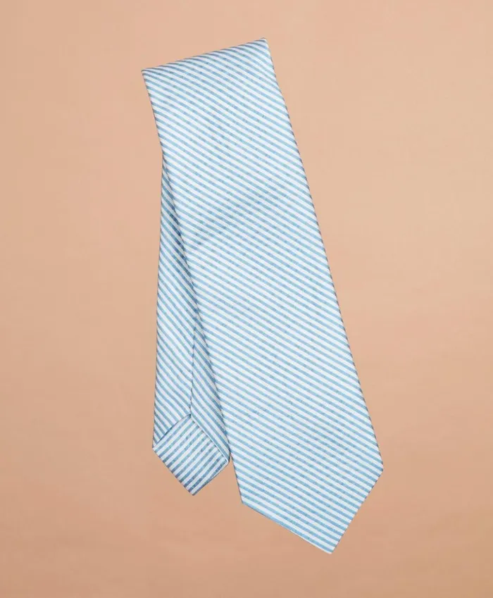 Brooks Brothers Ties Striped SilkBlend Tie Blue 8211 Men