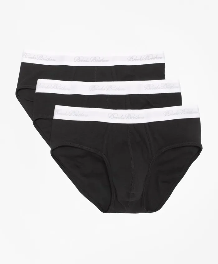 Brooks Brothers Underwear and Socks Supima Cotton Lowrise BriefThree Pack Black 8211 Men Brooks Brothers Underwear and Socks Supima Cotton Lowrise BriefThree Pack Black 8211 Men