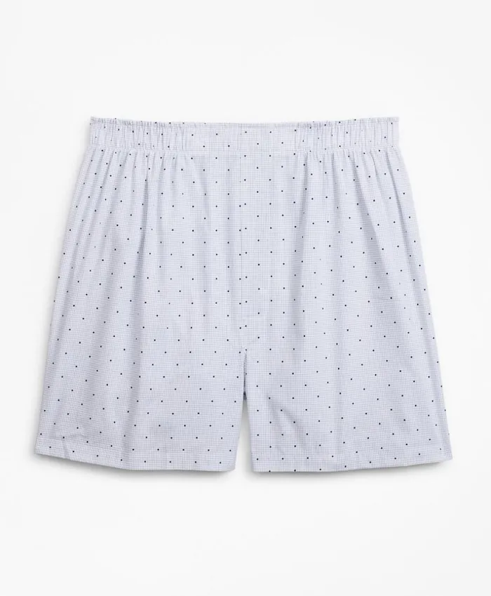 Brooks Brothers Underwear and Socks Traditional Fit Grid Dot Boxers Blue 8211 Men Brooks Brothers Underwear and Socks Traditional Fit Grid Dot Boxers Blue 8211 Men
