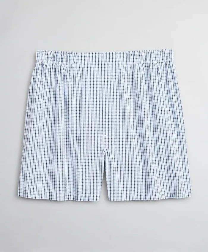 Brooks Brothers Underwear and Socks Traditional Fit Seersucker Plaid Boxers Blue 8211 Men Brooks Brothers Underwear and Socks Traditional Fit Seersucker Plaid Boxers Blue 8211 Men